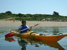 balades nautiques kayak La Mouette Sinagote école de voile sur le Golfe du Morbihan près de Vannes