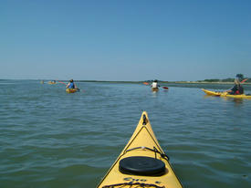 balades nautiques kayak La Mouette Sinagote école de voile sur le Golfe du Morbihan près de Vannes
