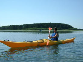 balades nautiques kayak La Mouette Sinagote école de voile sur le Golfe du Morbihan près de Vannes