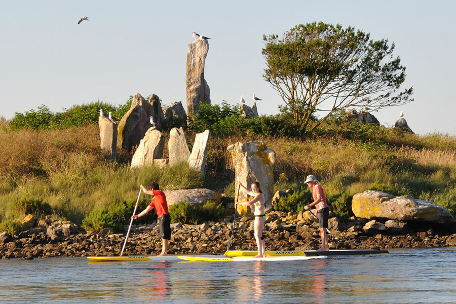 Balade Stand Up Paddle Golfe du Morbihan Kerners Kayak