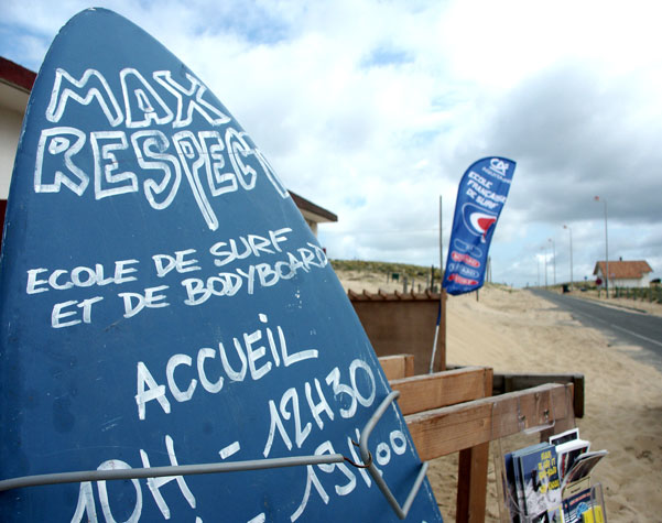 Max Respect école de surf Saint Girons Plage et Contis Plage