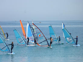 Perfectionnement en planche à voile en Finistère sud avec Cardinale Sud