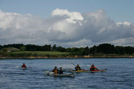 Stage de Kayak de mer sur le Golfe du Morbihan, 5 circuits différents sur 5 jours
