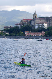Kayak de mer sur la côte basque à Hendaye (forfait 5 balades ou 5 personnes pour une balade).