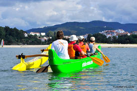 Balade en pirogue à Hendaye sur la côte basque