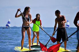 Parcours initiatique en Stand Up Paddle à Hendaye