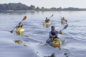 Balade en kayak sur le littoral français