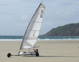 Apprendre le char à voile en Normandie