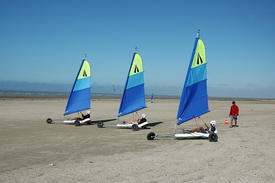 Séance de char à voile en Baie du Mont Saint Michel