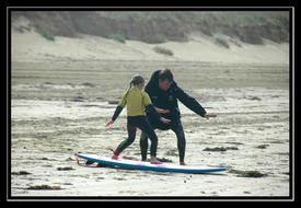 Ecole de surf de Bretagne à Plouharnel découverte du surf sur un cours