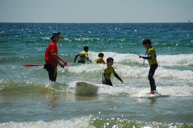 Stage surf sur la presqu'ile de Gavres avec l'ESF Plouhinec