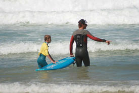 Semaine surf à Biscarrosse Plage au sud d'Arcachon