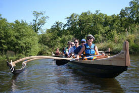 Balade en pirogue dans les Landes