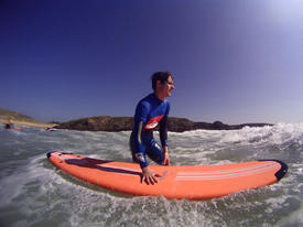 Séance surf à Belle-Ile plage du Donnant avec Ty School