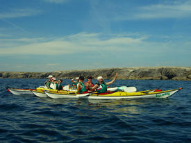 Stage kayak de mer en presqu'ile de Quiberon Morbihan