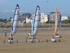 Pilotage de char à voile à Saint-Malo